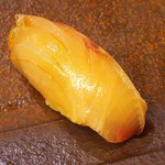 鮨 一新 - <'16/04/05撮影>一新特選コース 7560円 10品目 長崎 シマアジ