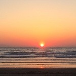 網元の宿 ろくや - 岩井海岸から見た夕日