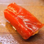 鮨 一新 - <'16/04/05撮影>一新特選コース 7560円 13品目 鮪の漬け