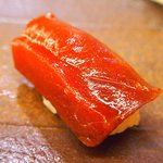 鮨 一新 - <'16/04/05撮影>一新特選コース 7560円 13品目 鮪の漬け