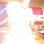 極上サーロインをフランベ♪