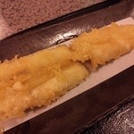 手打蕎麦 よしみや - 生き締めアナゴ天