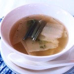 古月 - からし菜と新タケノコのスープ