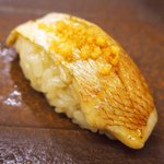 鮨 一新 - <'16/04/05撮影>一新特選コース 7560円 17品目 春子鯛(かすごだい)