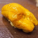 鮨 一新 - <'16/04/05撮影>一新特選コース 7560円 18品目 北紫雲丹(キタムラサキウニ)