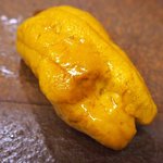 鮨 一新 - <'16/04/05撮影>一新特選コース 7560円 18品目 北紫雲丹(キタムラサキウニ)