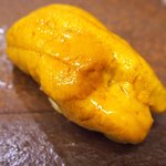 鮨 一新 - <'16/04/05撮影>一新特選コース 7560円 18品目 北紫雲丹(キタムラサキウニ)