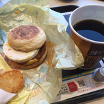 マクドナルド - ソーセージエッグマフィンセット
３９０円  クーポン使う。