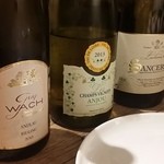 ラターブルドゥシュエット - 【H28.4.9】グラスワイン白３種。レ・シャン・ヴィニヨ2013、サンセールブラン2013、ゲヴルツトラミネール2014が切れてアルザス。