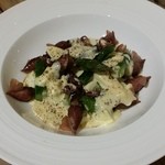 ラターブルドゥシュエット - 【H28.4.9】ホタルイカはグリーンアスパラとカルボナーラ。特別につくって戴きました♪