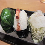 おむすび村 - 広島菜、天むす、昆布巻き塩サバ