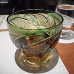 匠庵 - 甕の雫。久しぶりに芋のハイオクをロック仕様で。