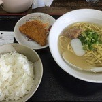 うみかじ食堂 - ソーキそばランチAセット770円です