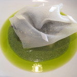 シック プッテートル - サワラと押し麦のリゾット　パセリソース