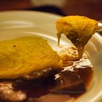 ラミ - ビーフシチューオムレツ。
                                ふわっふわです