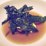 レフェルヴェソンス - のどぐろのソテーとかぼすのサバイヨン、滝野川牛蒡のピュレ、ゆり根、黒キャベツ