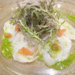 トラットリア ダ コヴィーノ - アイナメのカルパッチョ　￥1200