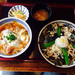 戸隠そば - かつ丼セット:1,000円(税別)