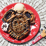 グレートアメリカン・ワッフルカンパニー - チョコレートワッフル＋バニラアイスクリーム