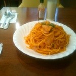 川崎壹番館 - ナポリタン。大盛りは無料。この上にエベレスト盛りがあるらしい。