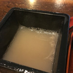濃厚なそば湯