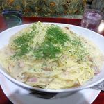 アーモンド - カルボナーラ（コーヒー付き）（大盛）1,000円