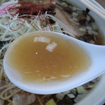 自家製拉麺 まつかぜ - ちょっと油を効かせすぎか…　本来はあっさりスープ