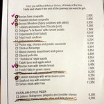 Mondoré - Cerveseria Gastronòmica - オーダー表