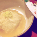 御料理 樋渡 - 松葉ガニと芽キャベツの湯葉蒸し