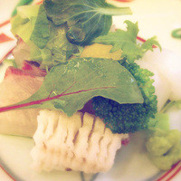 山玄茶 - 鯛にクリームチーズを入れて春キャベツ巻いたもの、烏賊、シマアジ、べえすけ穴子
