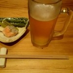 桜丸 - ビール＆お通し