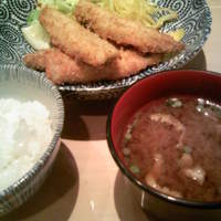 新宿割烹 中嶋 - 鰯のフライ定食