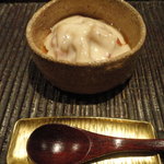 神楽坂 石かわ - ずいきとトマトの生胡麻だれ 