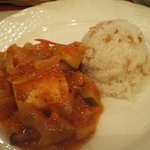 アセナ - ランチのメダイのソテーたっぷり野菜ソース　withトルコライス（これがクセになるおいしさ）