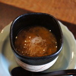 徳山鮓 - 茶碗蒸し 香茸の餡、琵琶鱒の卵に鼈