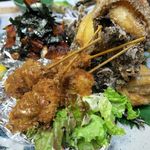 季節料理 藤原 - タコフライ・オコゼの唐揚げ・うなぎ