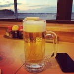 レストラン三沢空港 - 生ビール2016.3