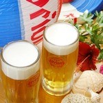 遊食家 ゆがふ - キンキンに冷えたオリオンビール生