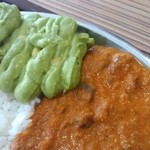 妻田カレー - アボカドペーストは１個分のよう。