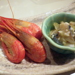 シロクマ食堂 - 甘エビと松前珍味