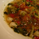 野菜たっぷりのコンソメ