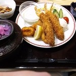 San'In Ryousakaba Maruzen Suisan - 海鮮ミックスフライ定食