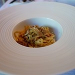 THE SODOH HIGASHIYAMA KYOTO - 京赤地鶏ラグー新牛蒡のタリオリーニ