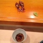 新ばし しみづ - 蛍烏賊ボイルと店漬けw