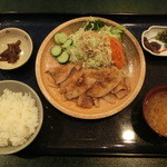 でいらぼっちゃ - ’１６、４、１５　ポーク焼肉定食です。