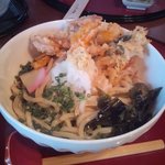 手打ちうどん 自遊席 - かき揚げぶっかけ