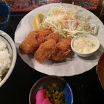 海賊 - カキフライ定食 ¥670