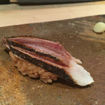 菊鮨 - イワシの炙り