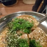 元祖台湾もつ鍋仁 - 雑炊、完成♪(201604)