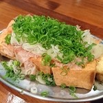 元祖台湾もつ鍋仁 - 生姜醤油の厚揚げ(201604)